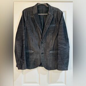 Kenneth Cole Reaction Men’s‎ Vintage Corduroy Jacket Blazer With  Zip And Button